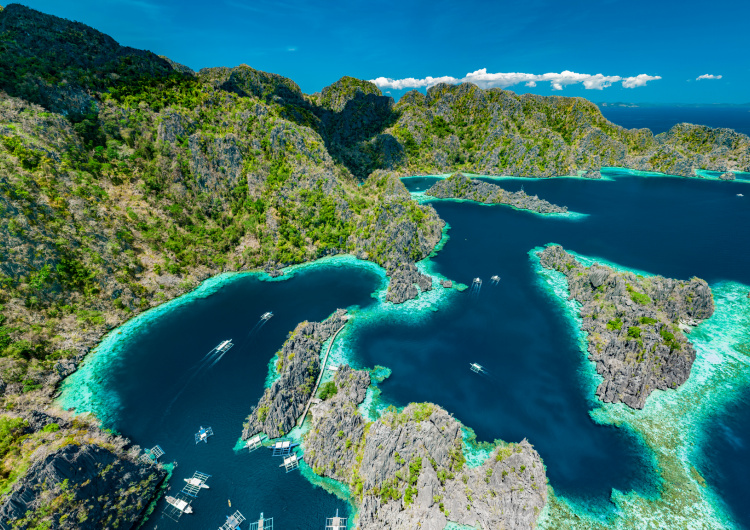 Letecký pohled na laguny
