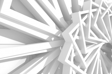 Abstraktní bílá geometrie