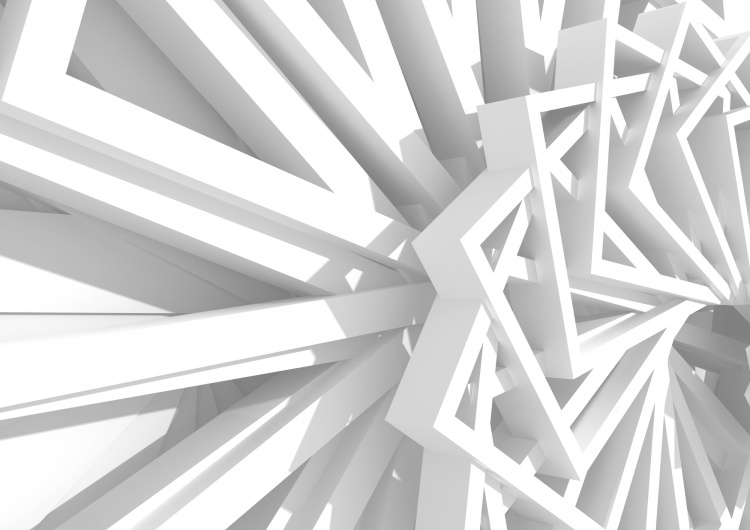 Abstraktní bílá geometrie