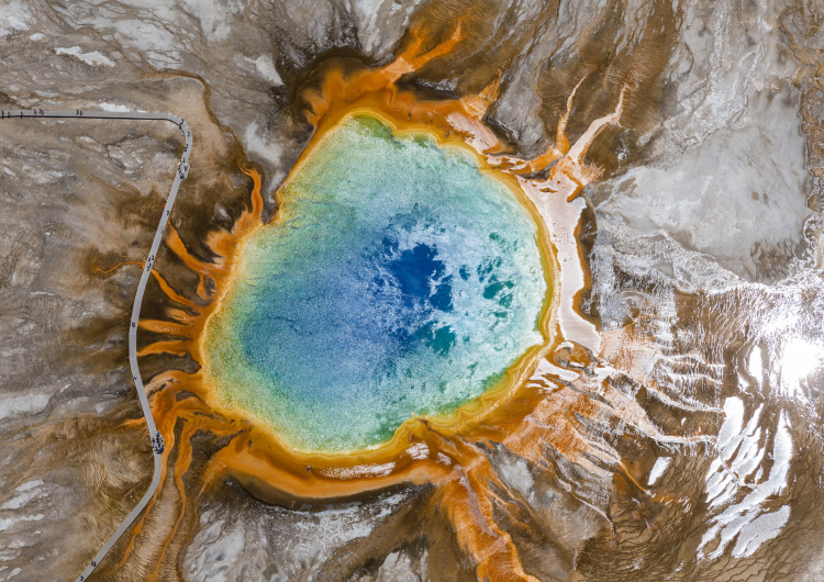 Duhová pramen, Yellowstone