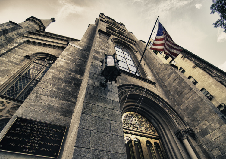 Detail budovy, New York