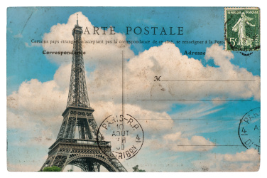 Starožitná francouzská pohlednice