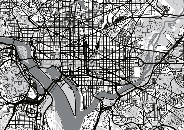 Mapa Washingtonu D.C.