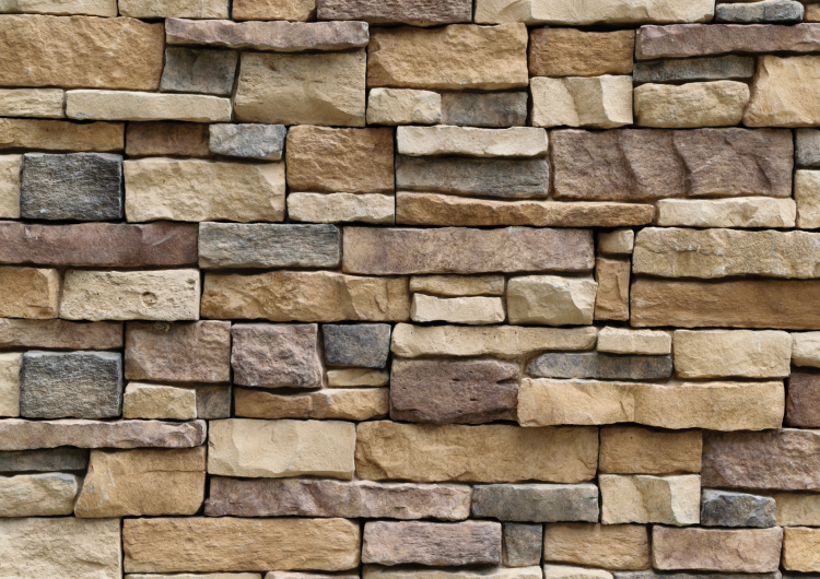 Texturovaná kamenná zeď