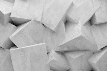 Abstraktní betonový kámen