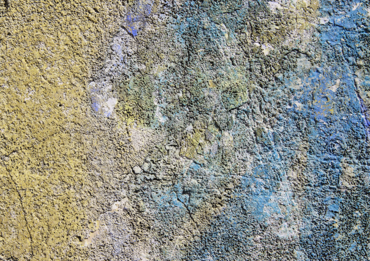 Stará barevná omítka