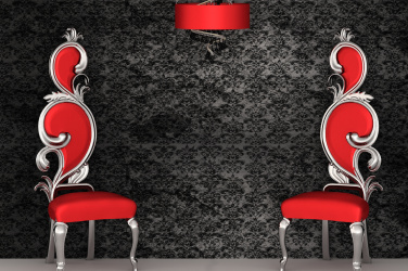 Dvě červené židle