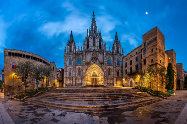 Gotická čtvrť v Barceloně