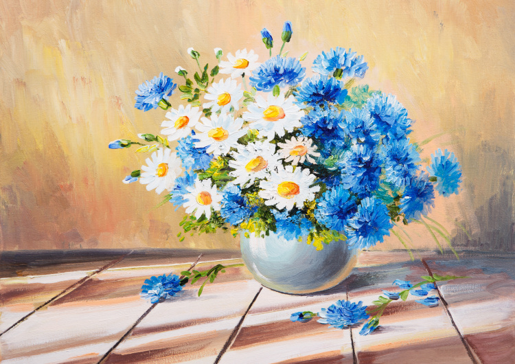 Malba - Modrá kytice II.