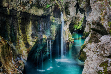 Vodopád ve Slovinsku