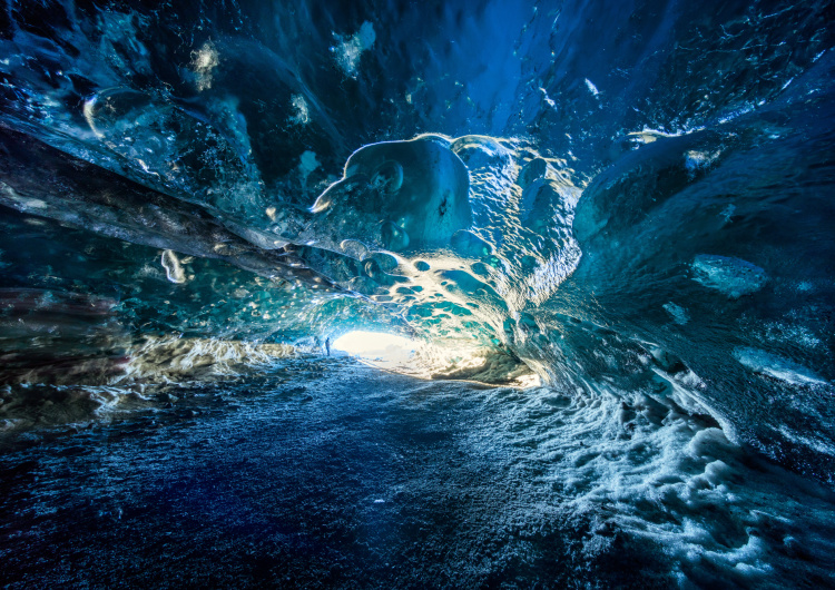 Modrá ledová jeskyně