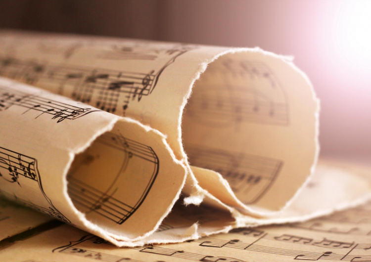 Retro notový záznam