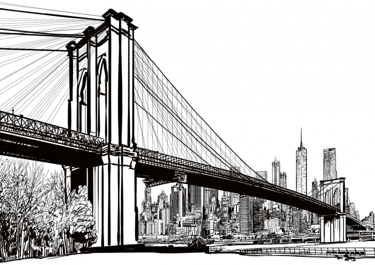 Ilustrace Brooklyn Bridge