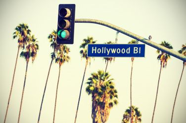 Nápis Hollywood Boulevard