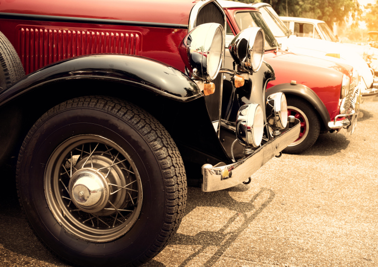 Detail vintage automobilu