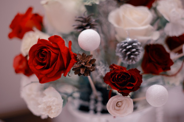 Vánoční svatební kytice