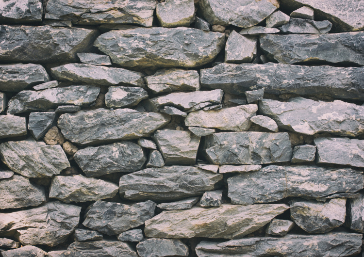 Detail kamenné zídky