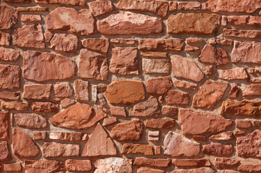 Terakotová kamenná zeď