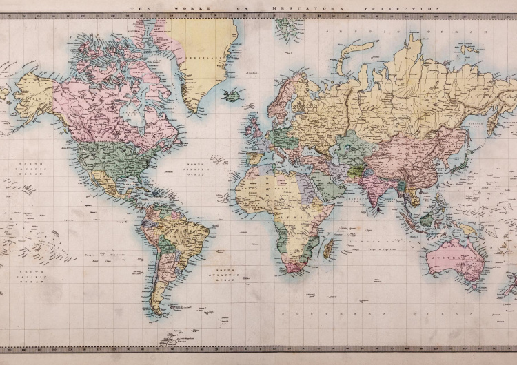 Stará barevná mapa