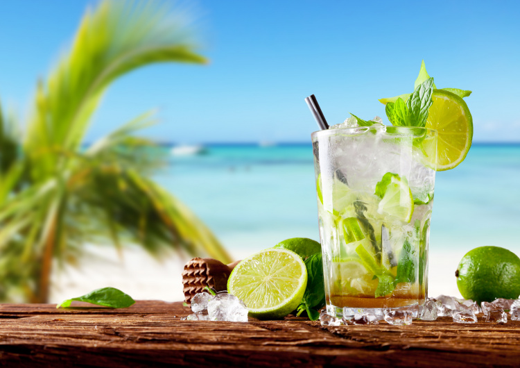 Mojito na pláži