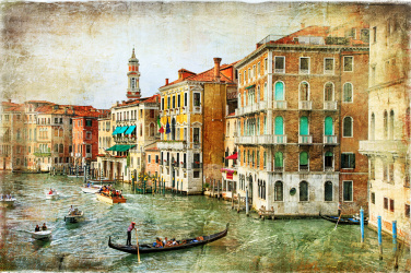 Vintage romantické Benátky