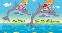 Děti a delfín
