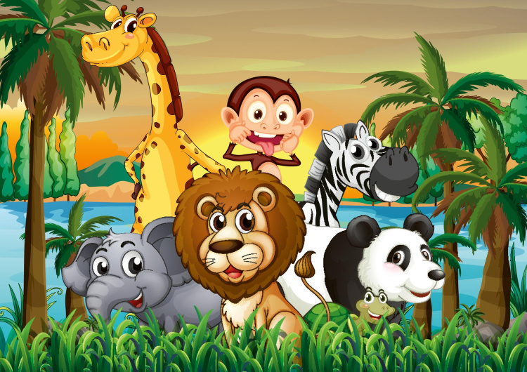 Safari při západu slunce