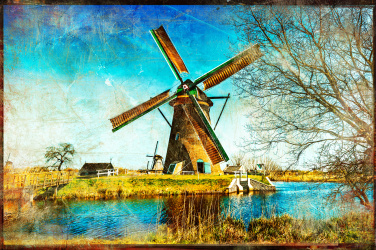 Větrné mlýny Holandsko