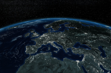 Evropa z vesmíru