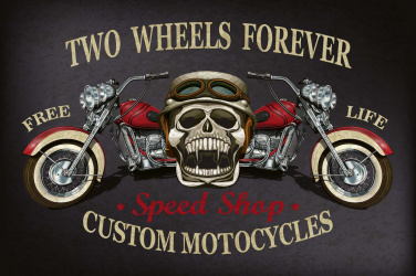 Vintage motorkářský plakát