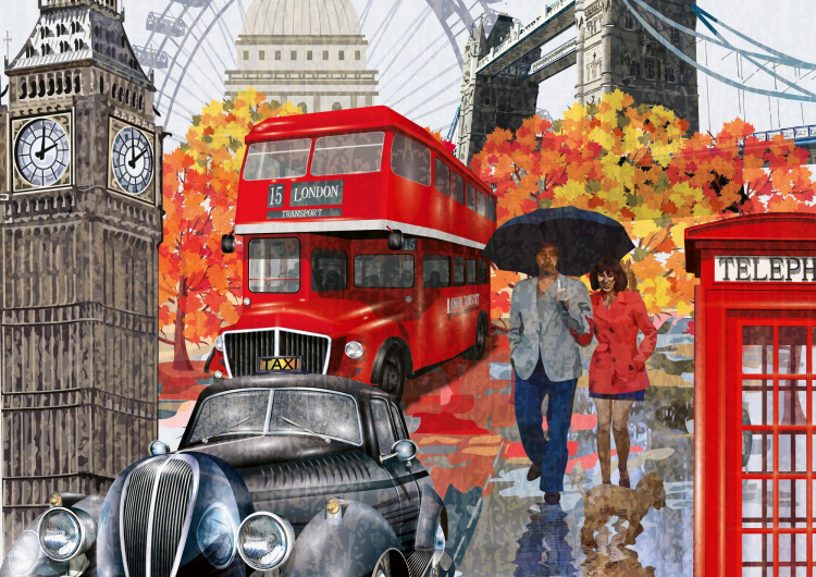 Retro plakát Londýn II.