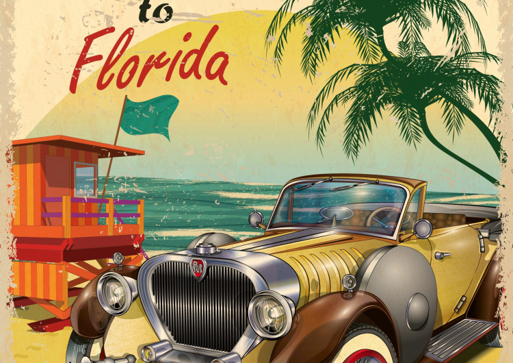 Florida retro plakát