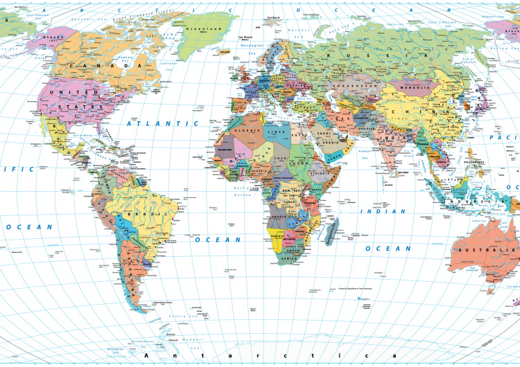 Podrobná mapa světa
