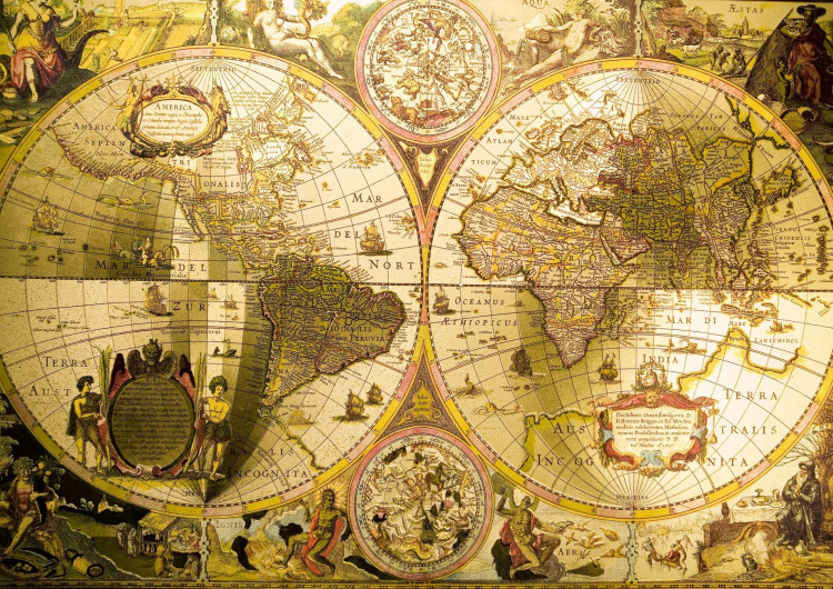 Starožitná mapa světa