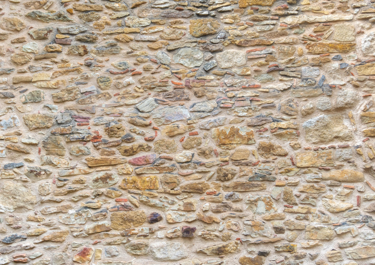 Béžová kamenná zeď