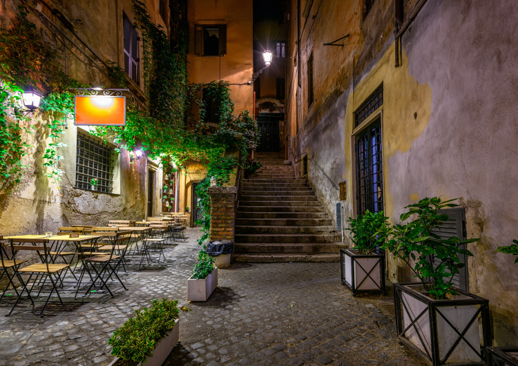 Malebná ulice Říma