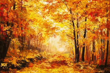 Malba - Podzimní les