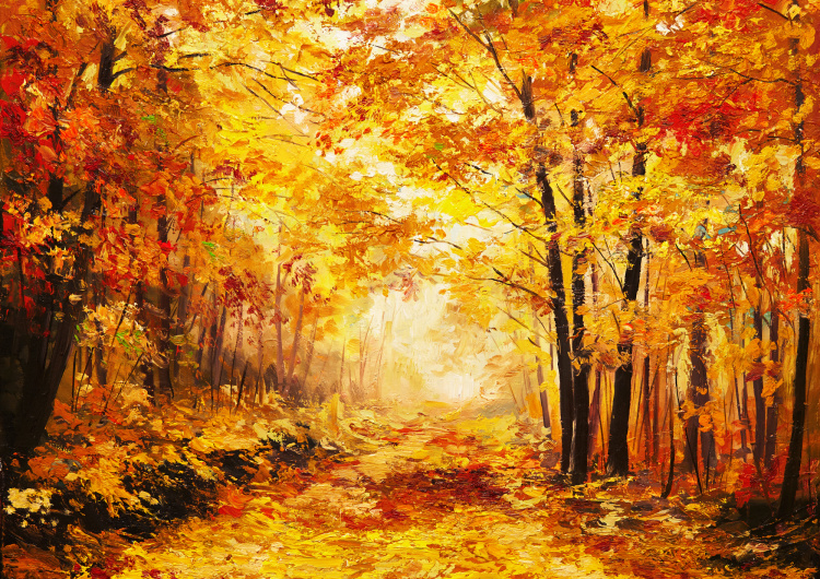 Malba - Podzimní les