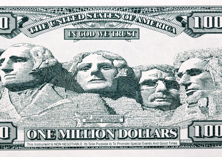 Mount Rashmore na bankovce