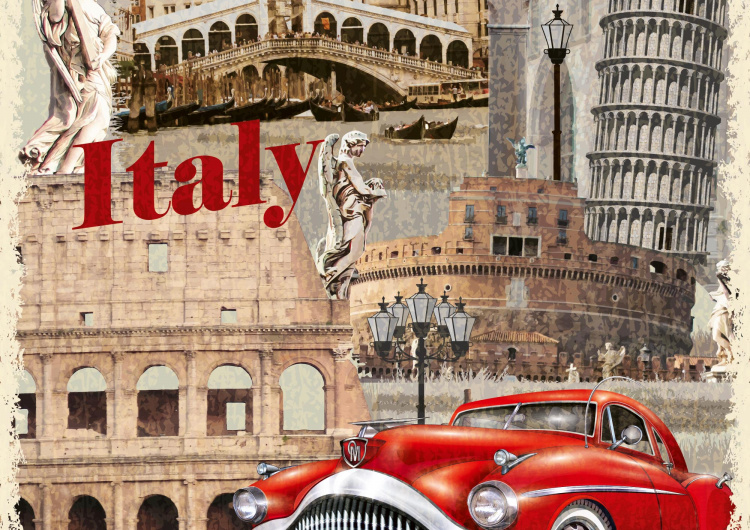 Vintage italský plakát