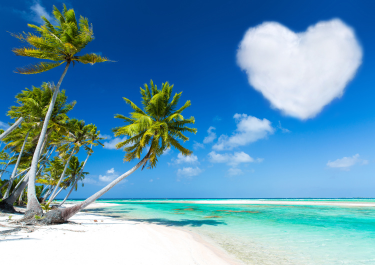 Pláž se srdcem