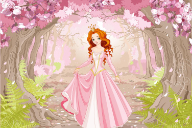 Princezna v jarním lese