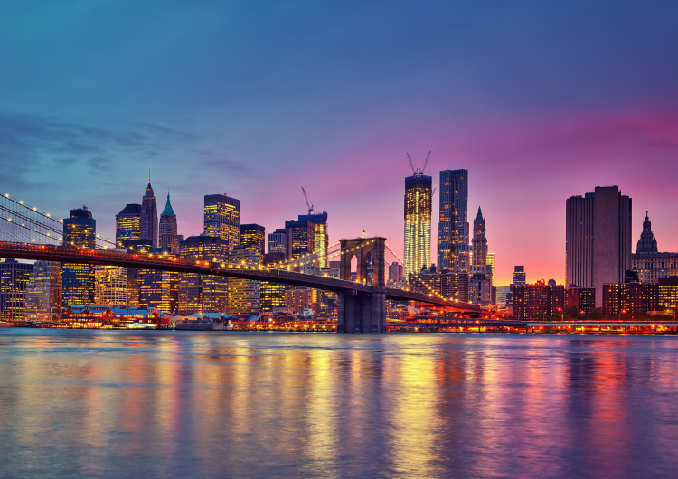 Manhattan v soumraku