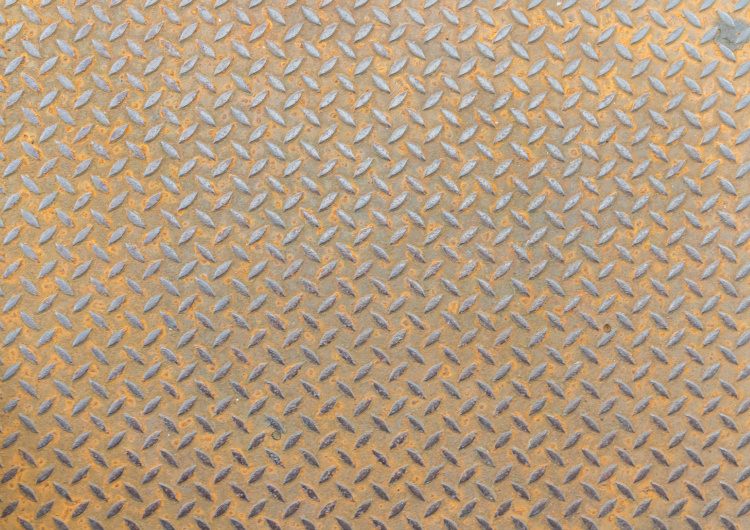 Textura kovové desky