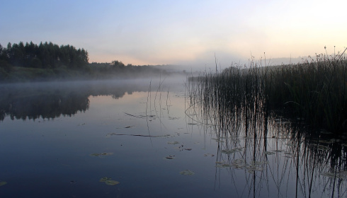 Řeka před úsvitem